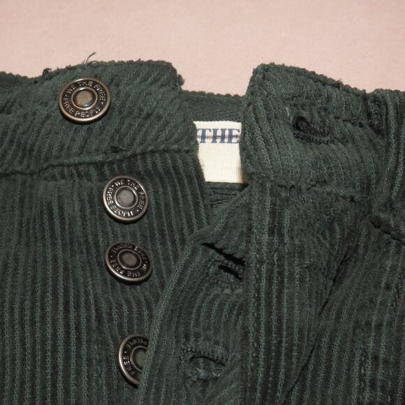 Free People Green London Calling Slouchy Cord Pants - Picture 9 of 14